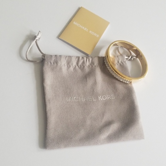 Michael Kors Jewelry - Micheal Kors BF Baguette Hinge  Gold Bracelet